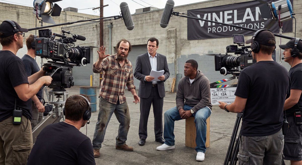 Live-action video game BTS scene — example 1
