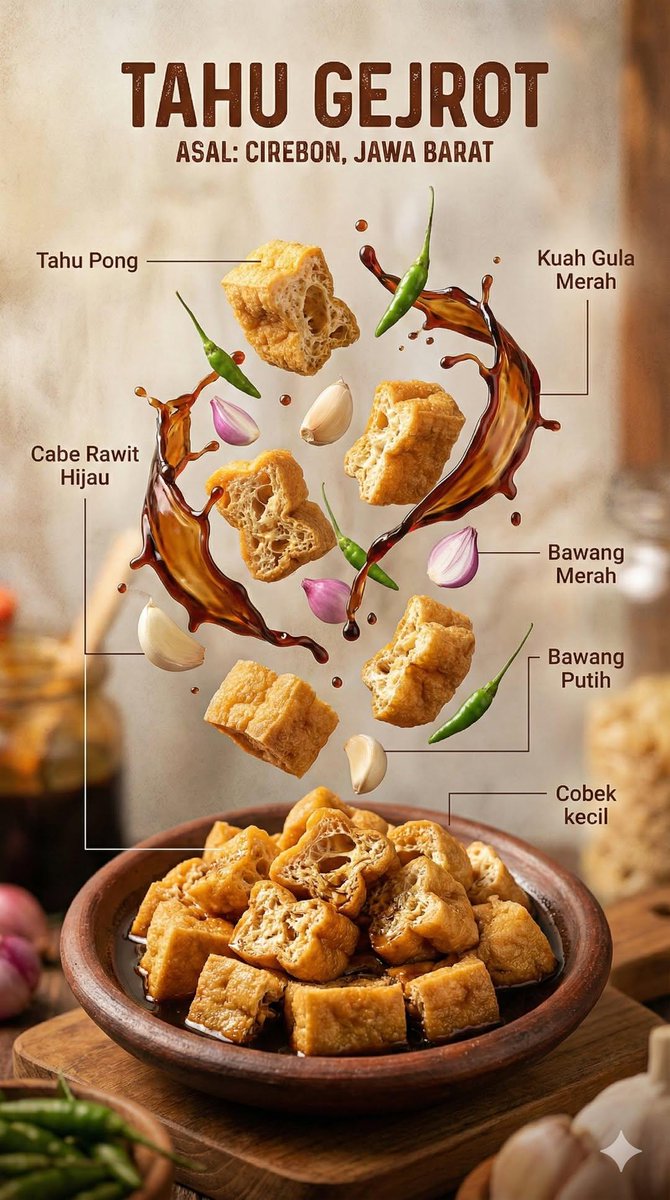 Hyper-realistic Indonesian Food Infographic Prompt — example 1