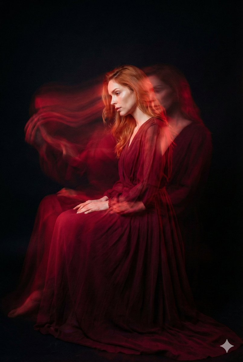 Ethereal Long Exposure Cinematic Portrait Prompt — example 2