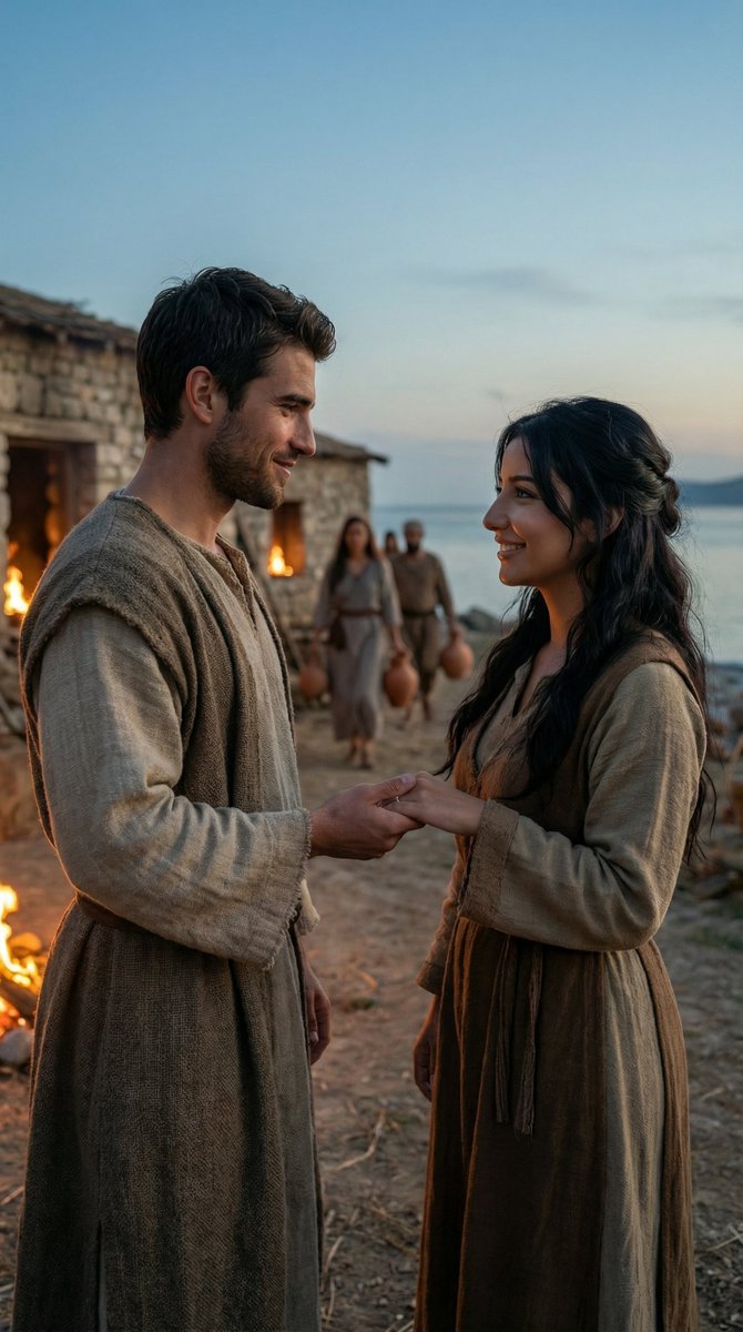Cinematic Historical Love Story Scene Prompt — example 1