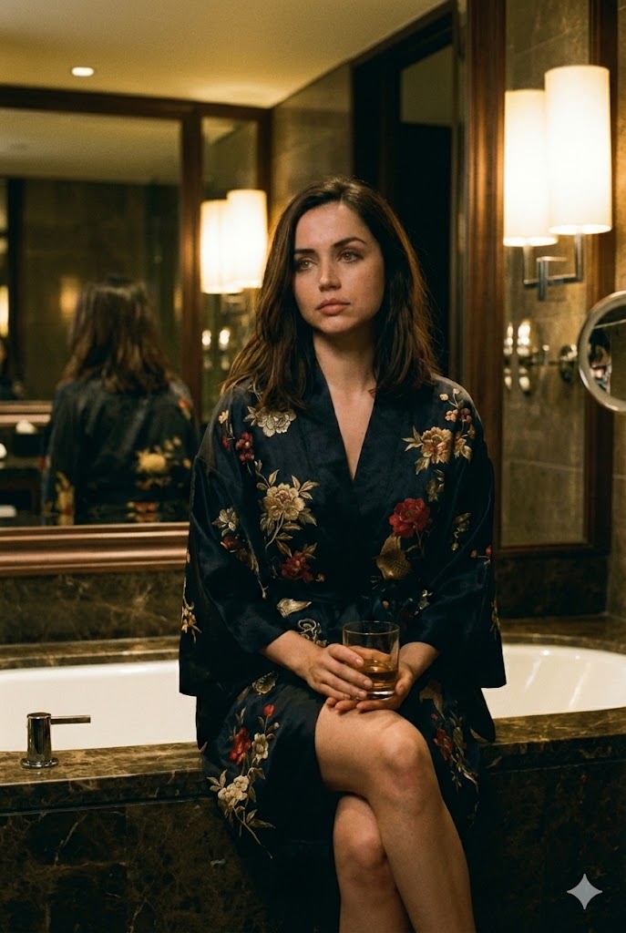 Cinematic Tokyo Hotel Kimono Portrait — example 1