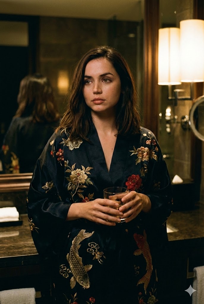 Cinematic Tokyo Hotel Kimono Portrait — example 2