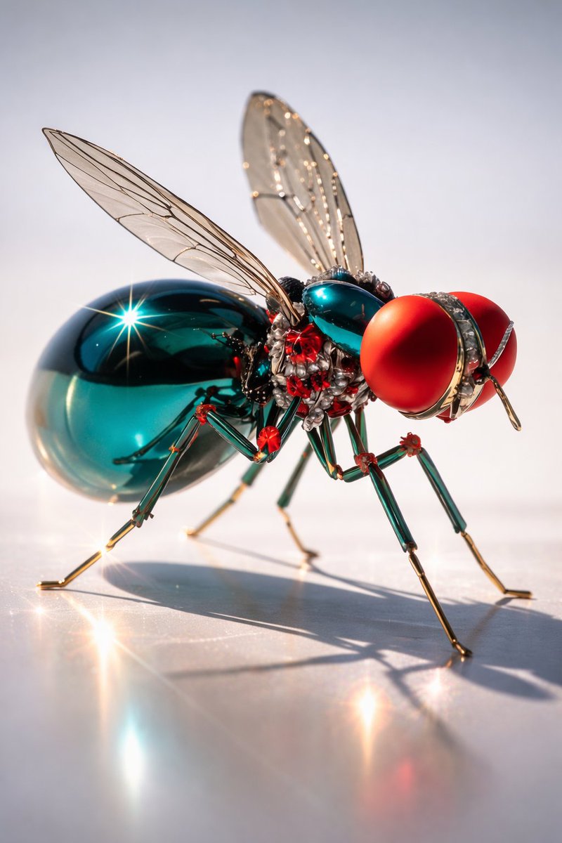 Macro Realism of Mechanical and Gemstone Insects