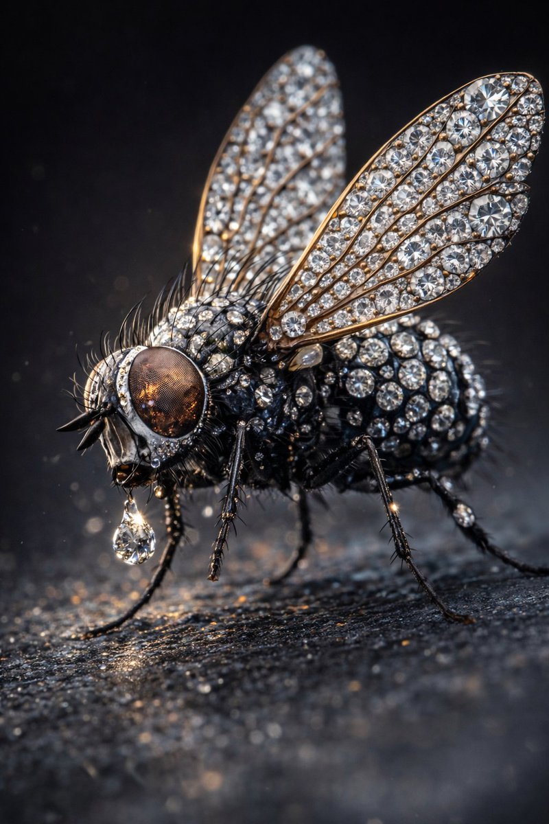 Macro Realism of Mechanical and Gemstone Insects — example 3