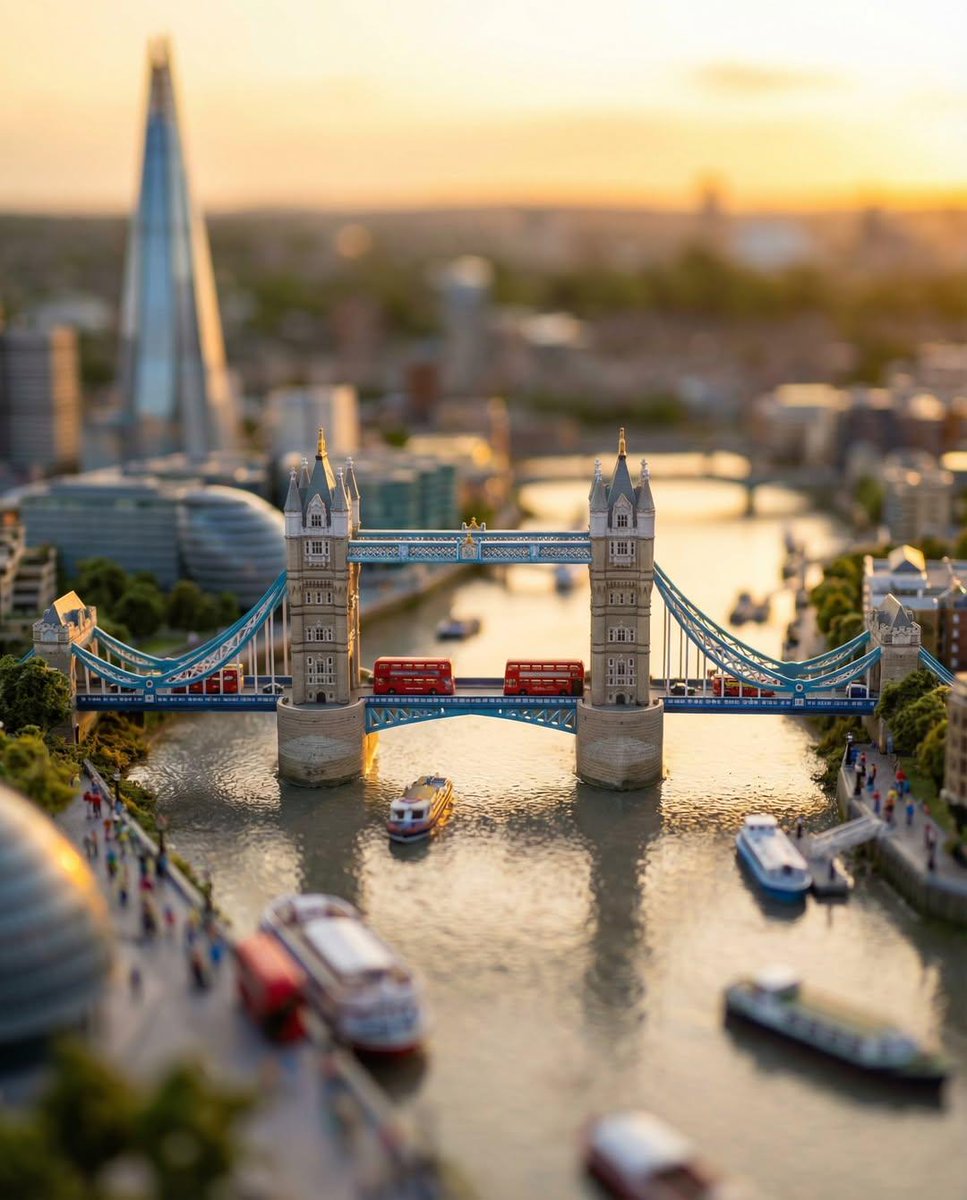 Tilt-Shift Tokyo Diorama at Sunset — example 4