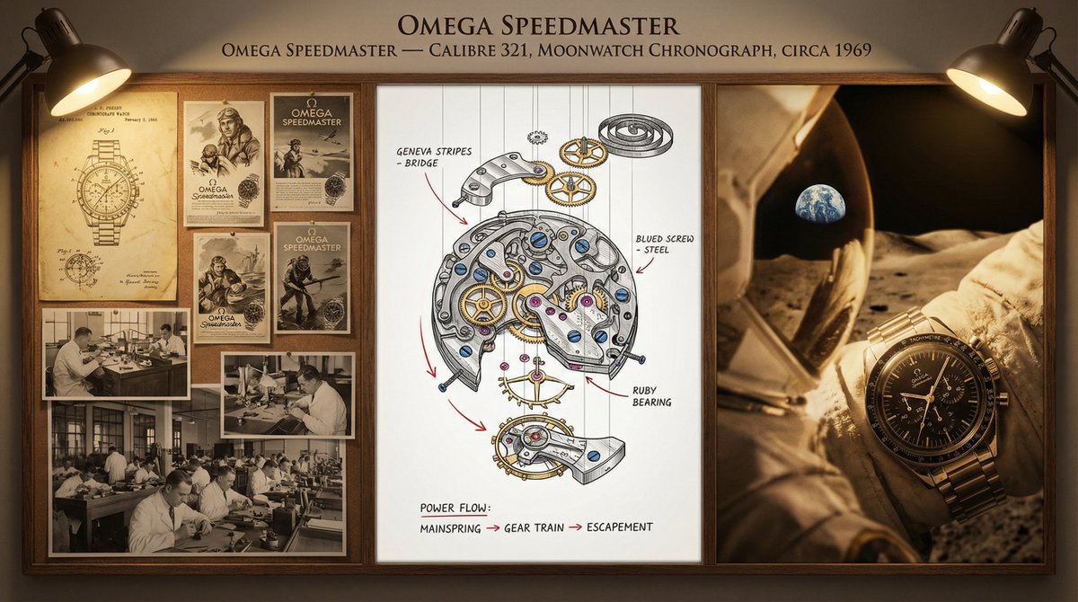 Watchmaker's Documentation Board (Exploded View) — example 1