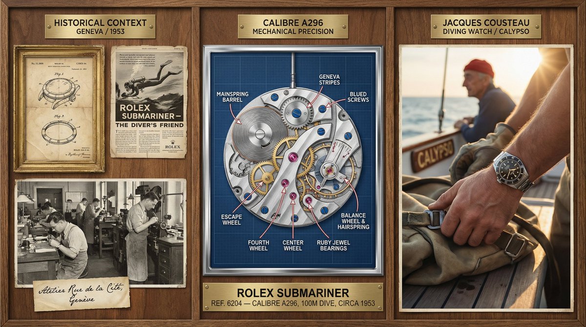 Watchmaker's Documentation Board (Exploded View) — example 3