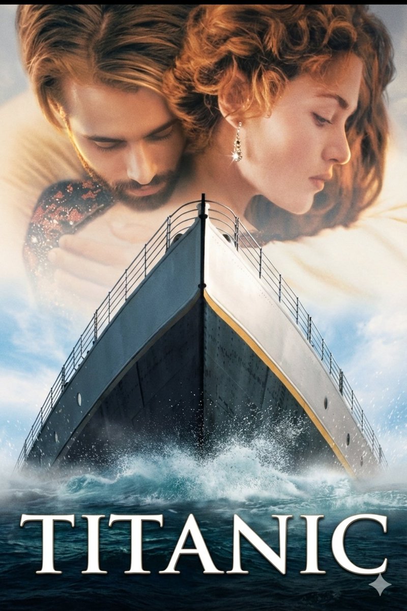 Image-to-Image Titanic Movie Poster Prompt — example 1