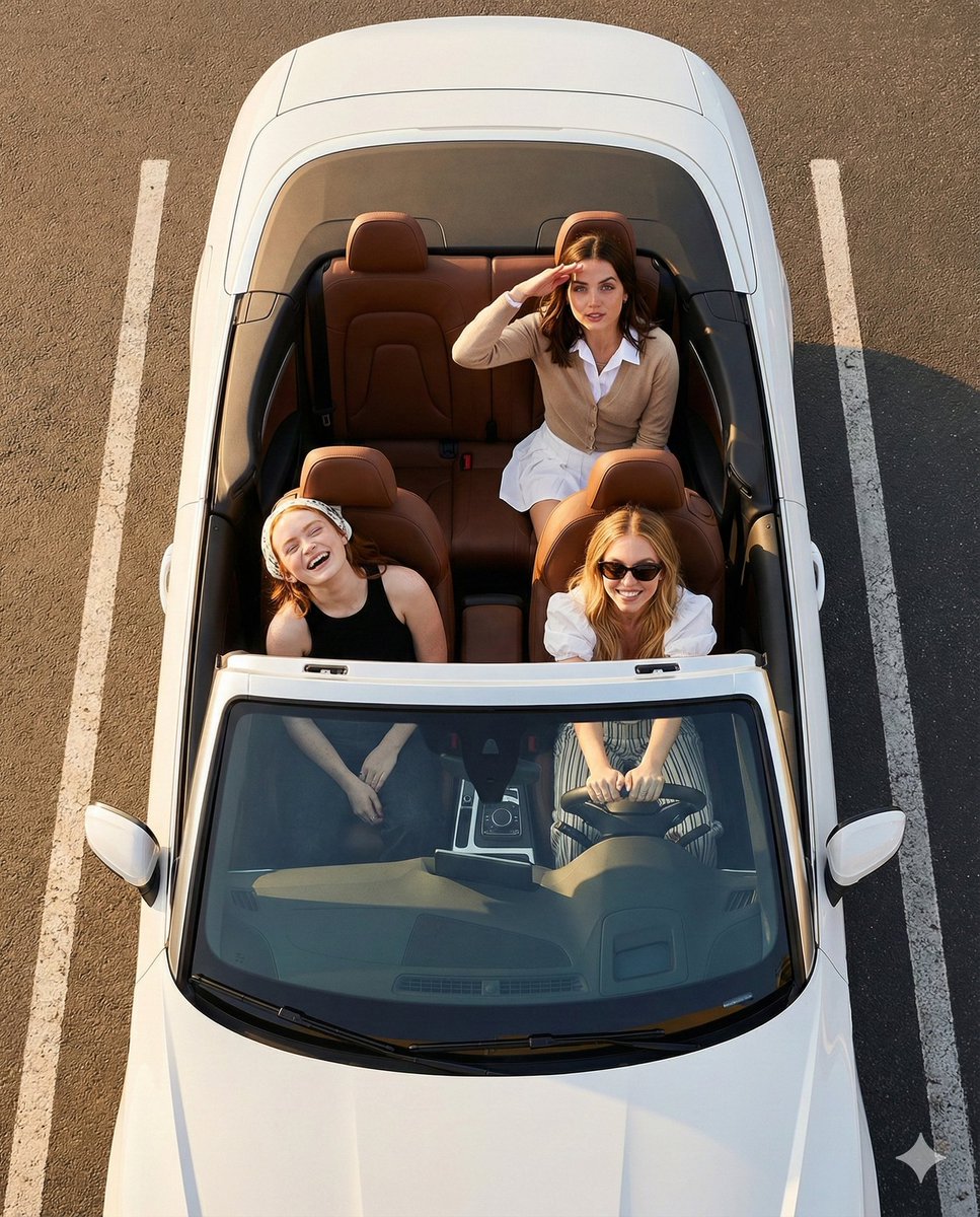 Road Trip Aesthetic with Three Subjects and Jeep — example 2