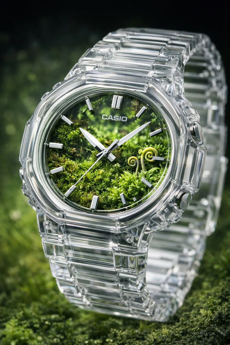 Crystal Terrarium Watch Product Shot — example 1