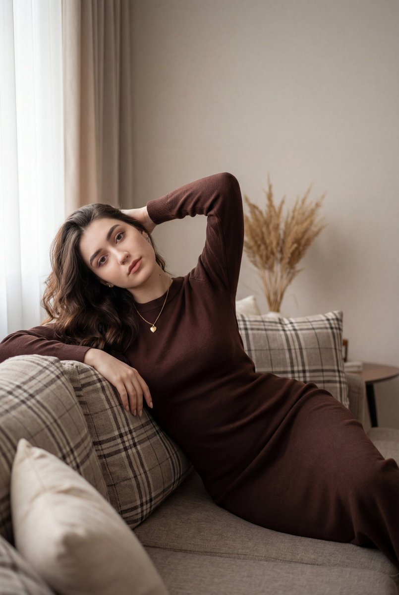 Cozy Indoor Lifestyle Portrait — example 1