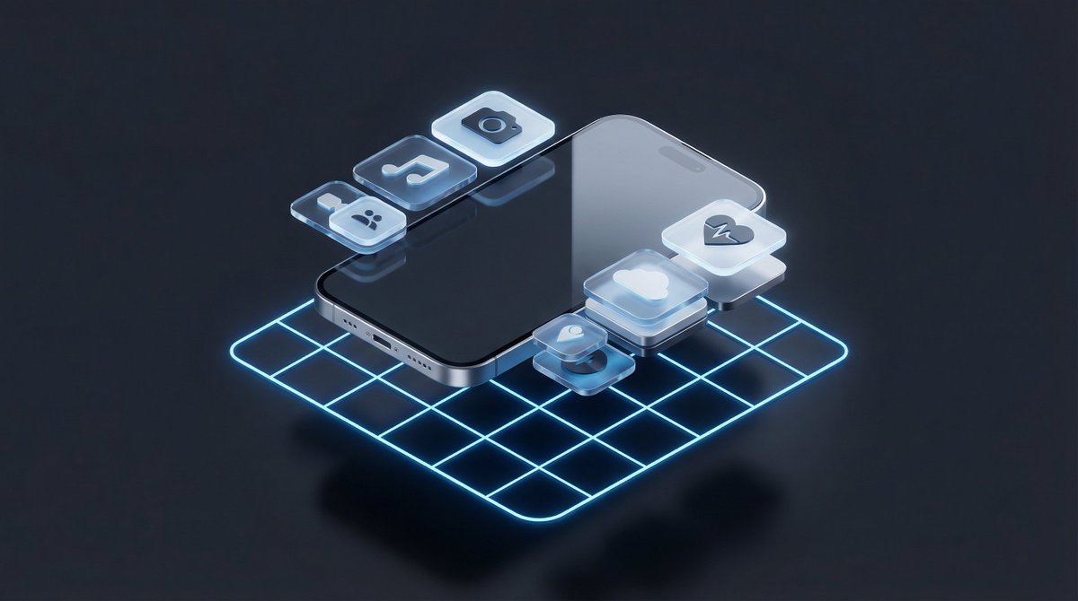 Stylized Tech Illustration Template — example 2