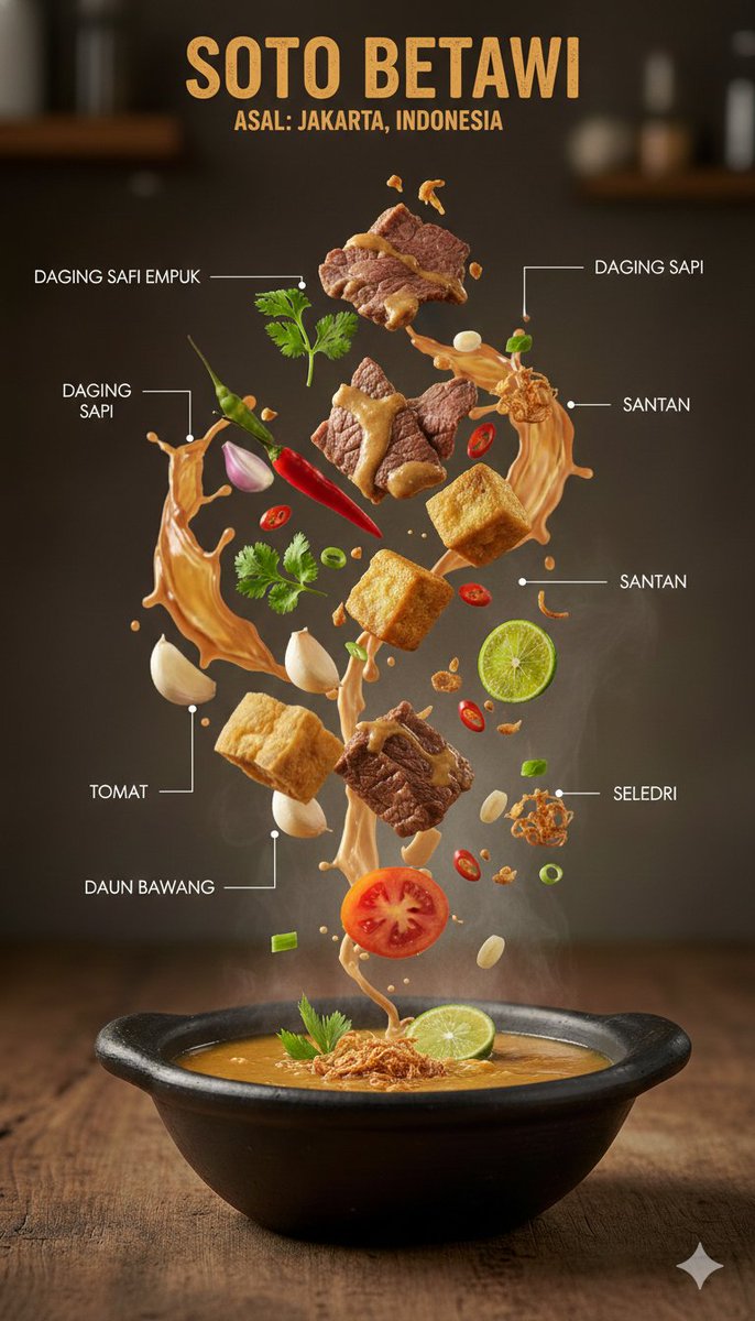 Ultra-Realistic Indonesian Culinary Infographic — example 2
