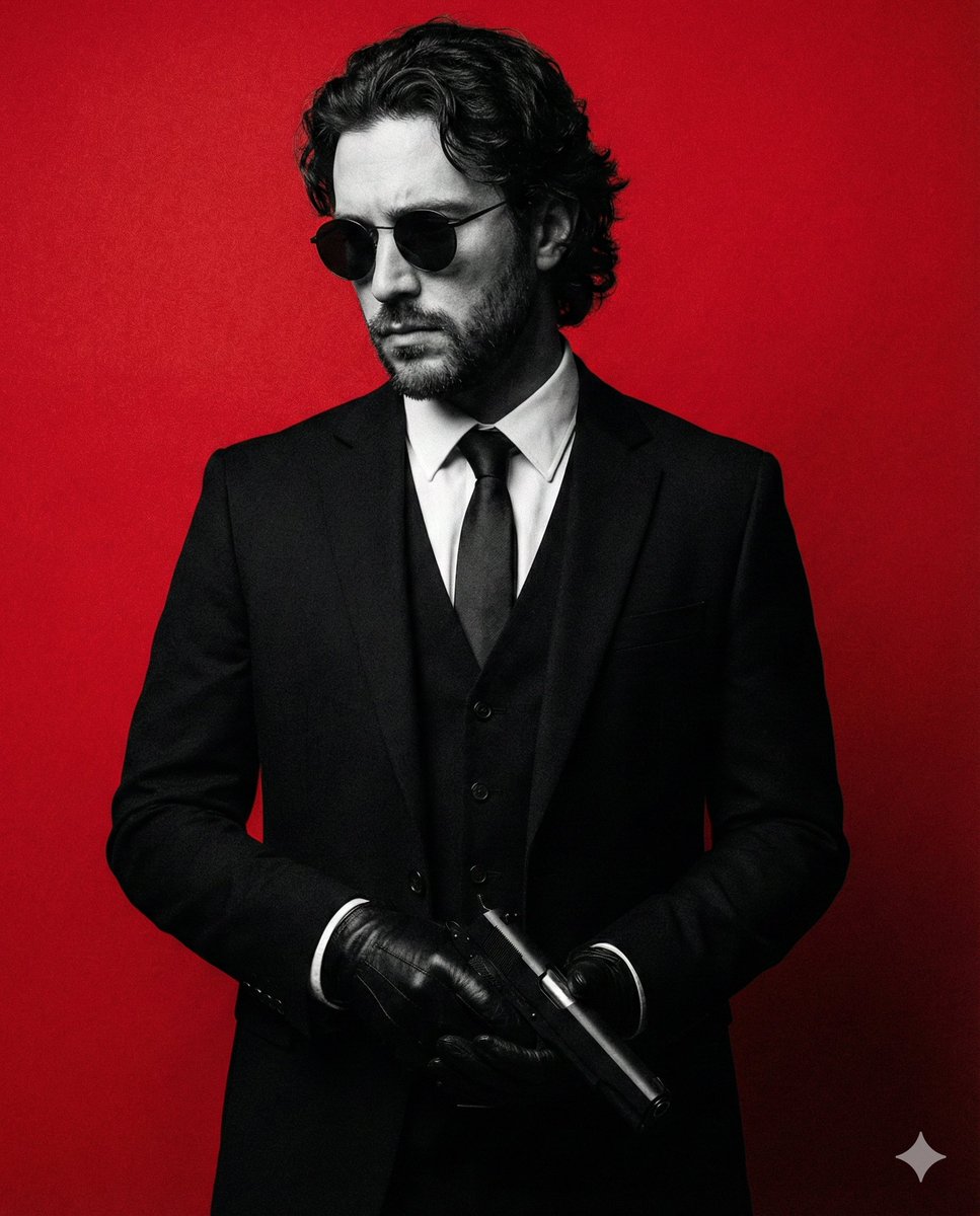 Neo-Noir Fashion Portrait with High Contrast