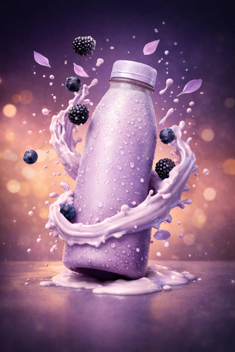 Hyper-Realistic Commercial Product Photography Showcase (Yogurt & Electrolyte) — example 3