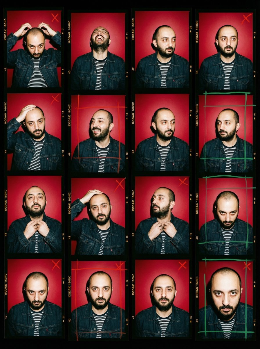 2000s Analog Film Contact Sheet Portrait Prompt — example 1