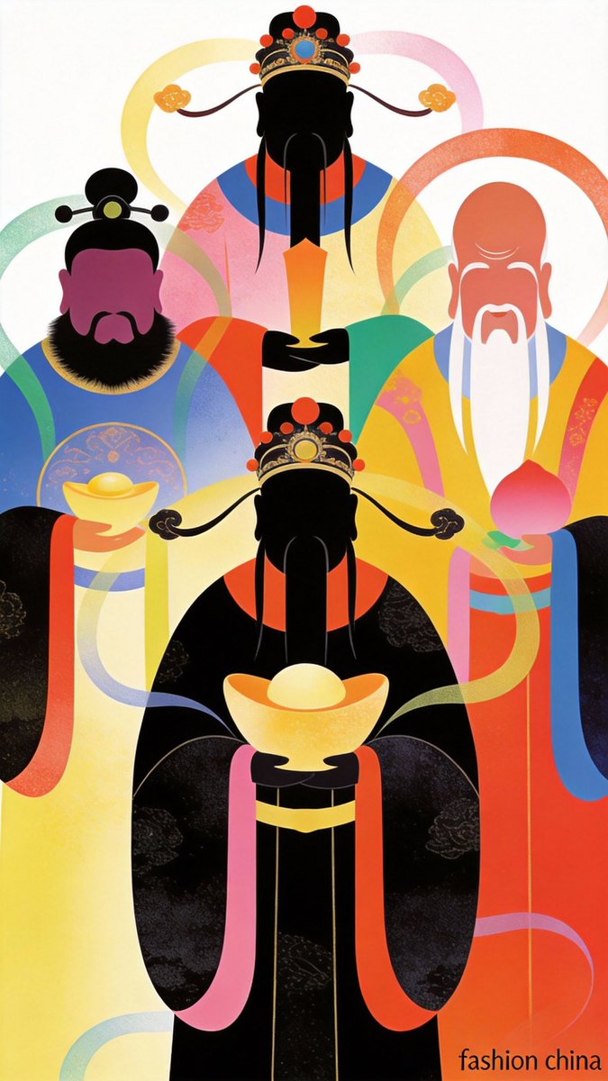 Vector Illustration for Five Gods of Wealth Red Packet Cover — example 2