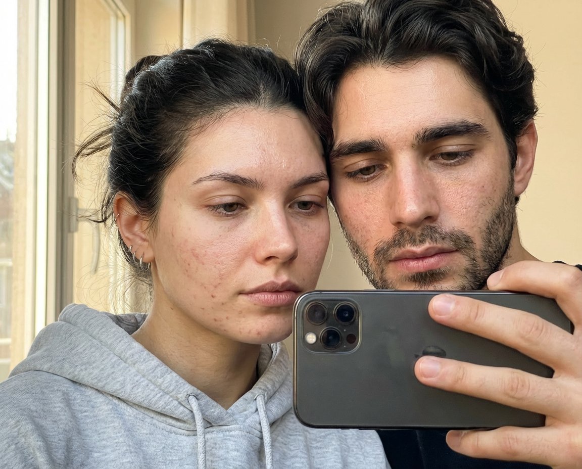 Ultra-Realistic Couple Mirror Selfie Prompt — example 2