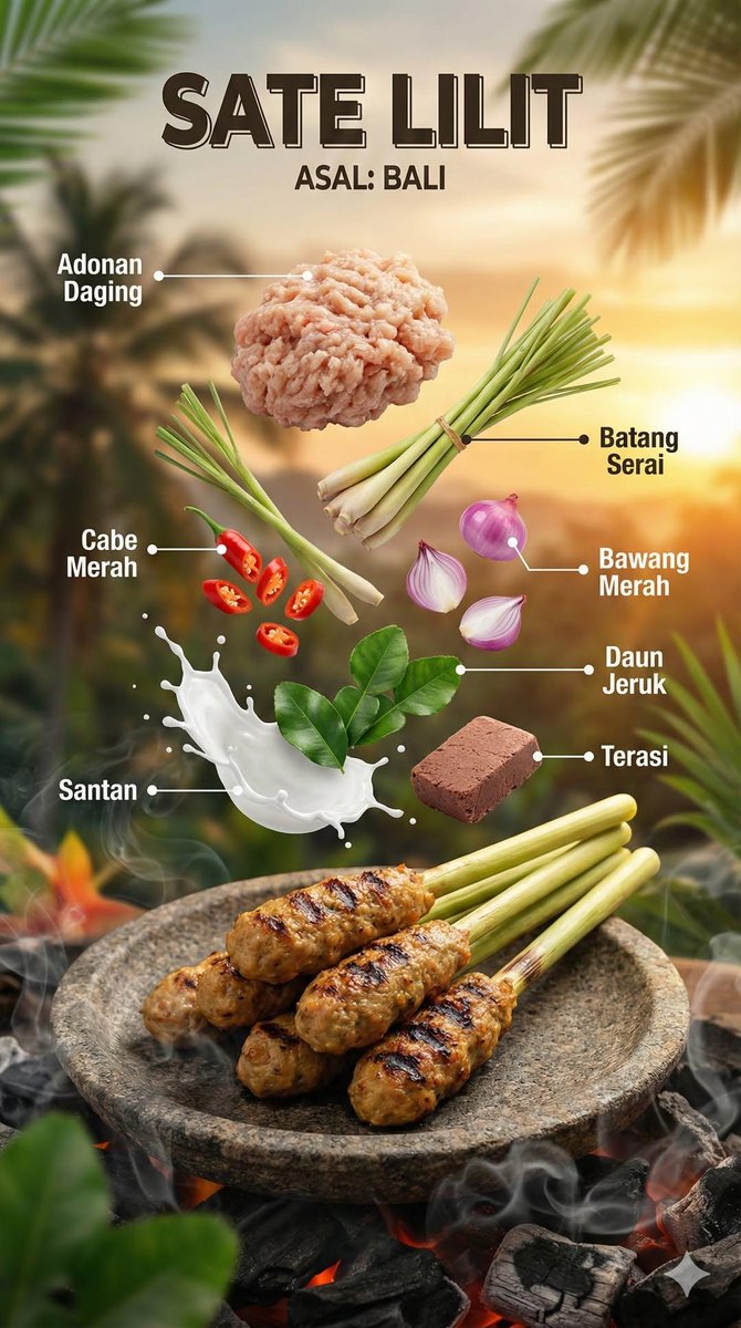 Ultra-realistic cinematic food photography of Indonesian dish — example 2