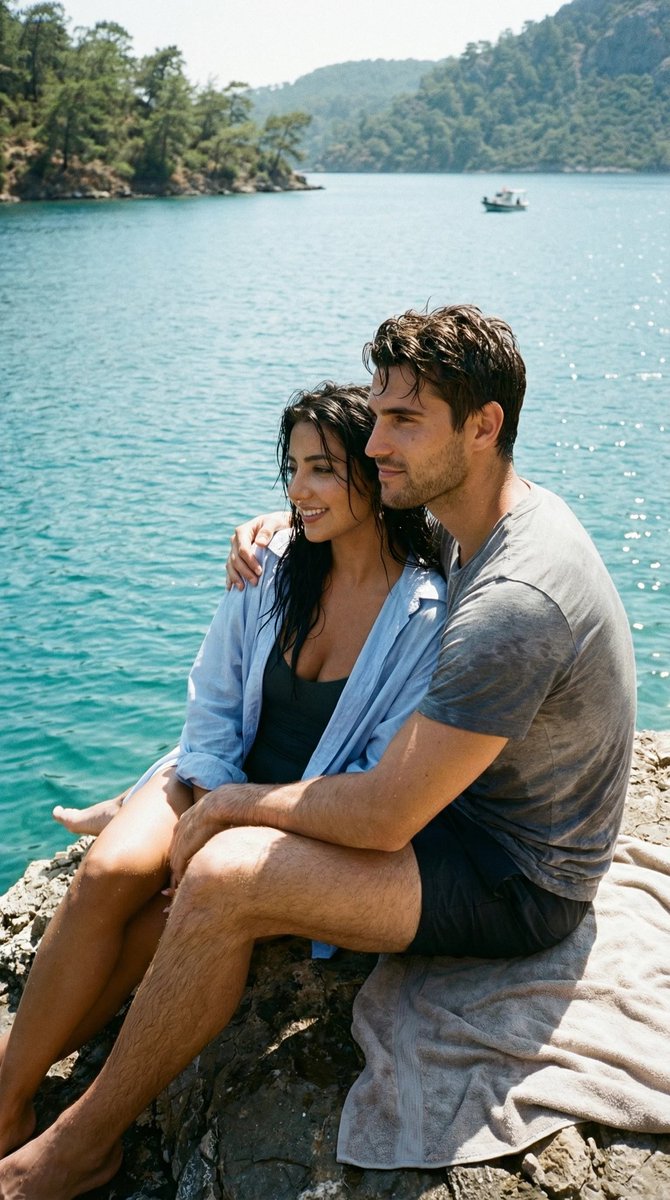 Ultra-Photoreal Candid Swim Romance Scene Generation Prompt — example 1