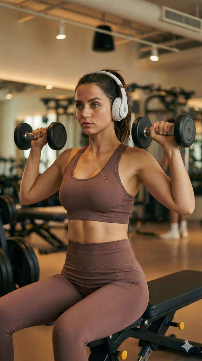 Photorealistic Gym Training Scene Prompt — example 2