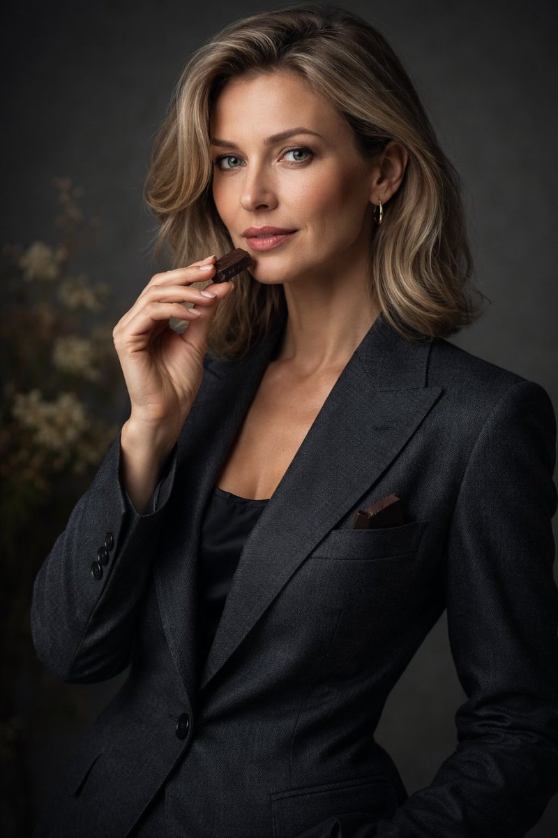 Luxury Editorial Portrait of Mature Woman Prompt — example 2