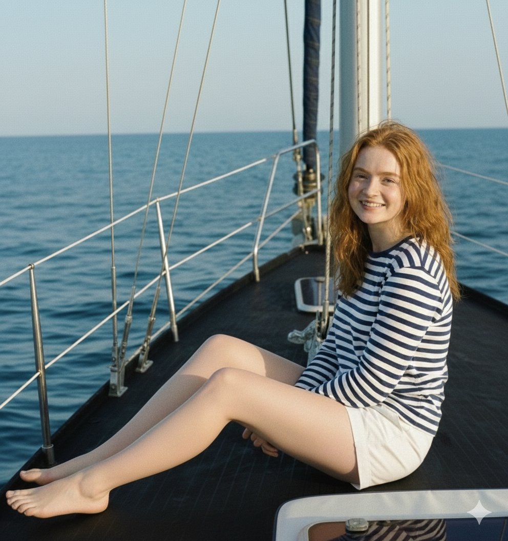 Four-Panel Yacht/Sailboat Scene Generation Prompt — example 3