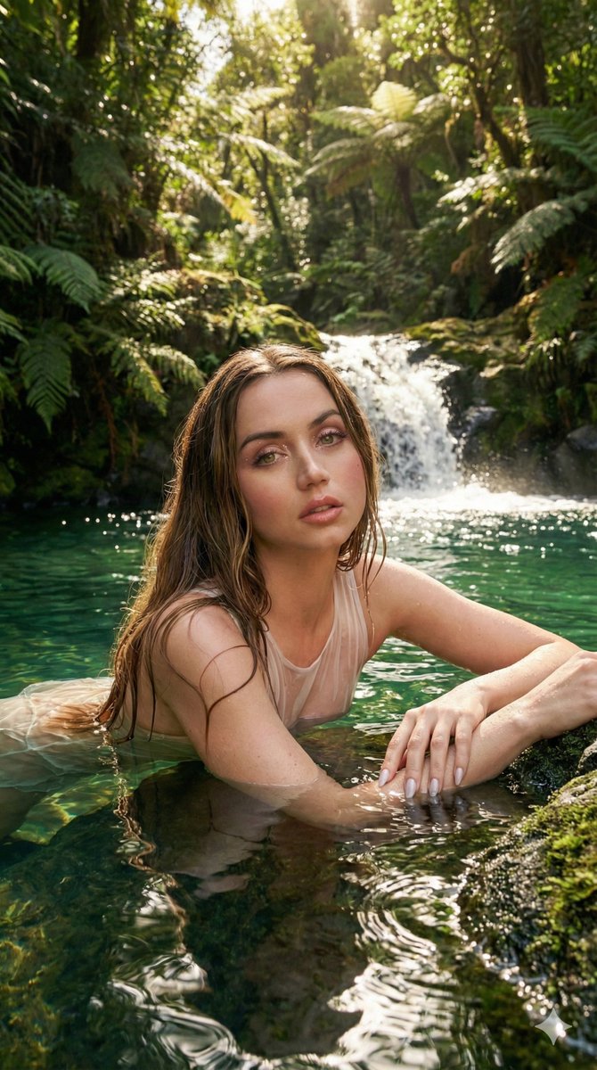 Ethereal Underwater/Water-Integrated Portrait Prompt — example 3