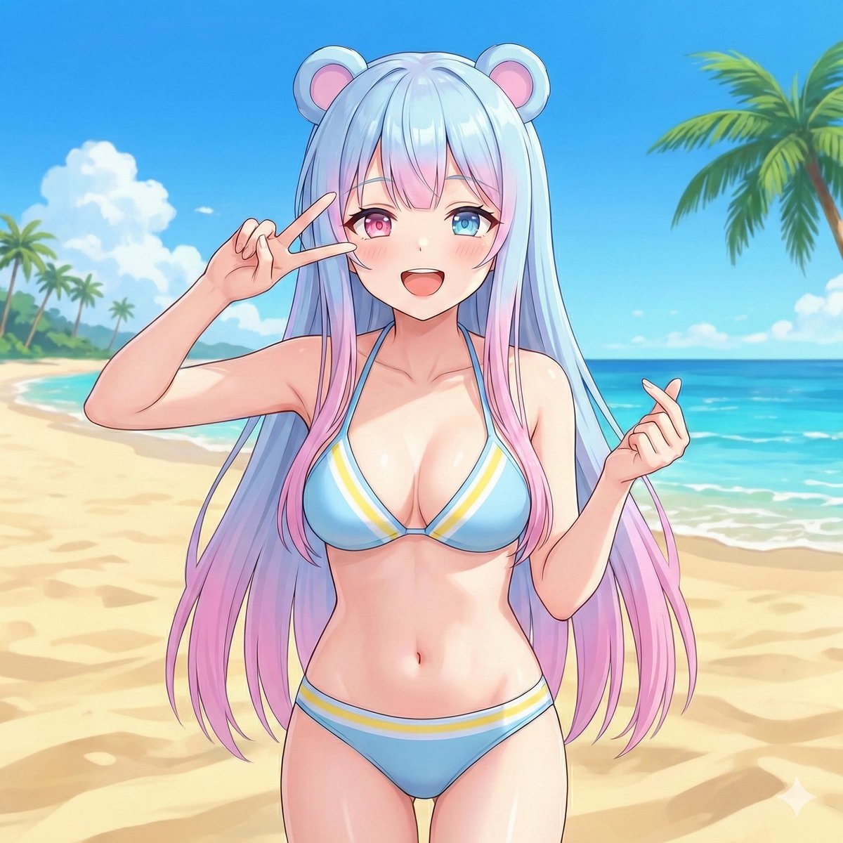 Beach Day Image Generation — example 1
