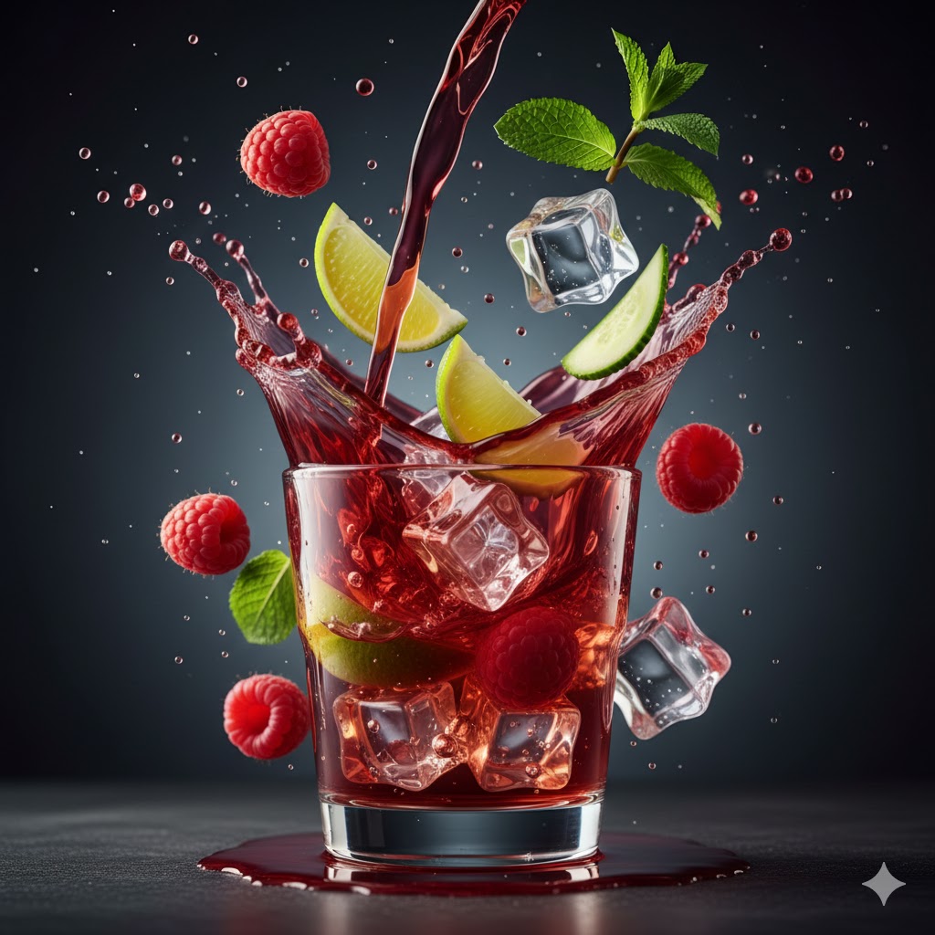 Hyper-realistic Floating Food Photography — example 2