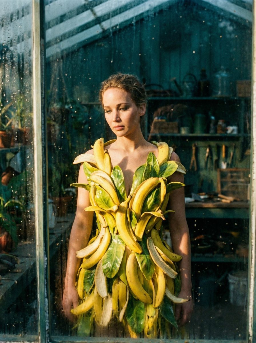 Tropical Melancholy Laboratory Surreal Portrait — example 1