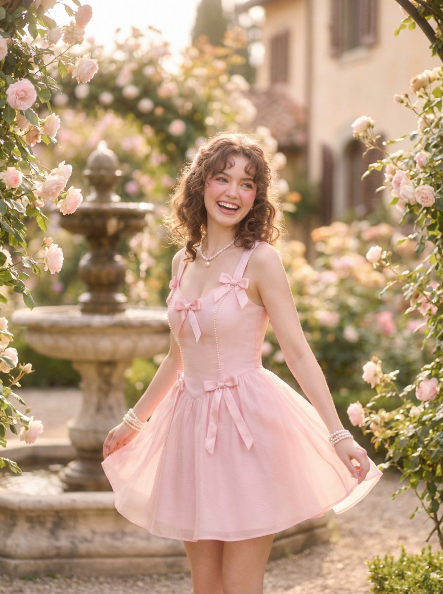 Coquette Pink Fashion Editorial — example 2