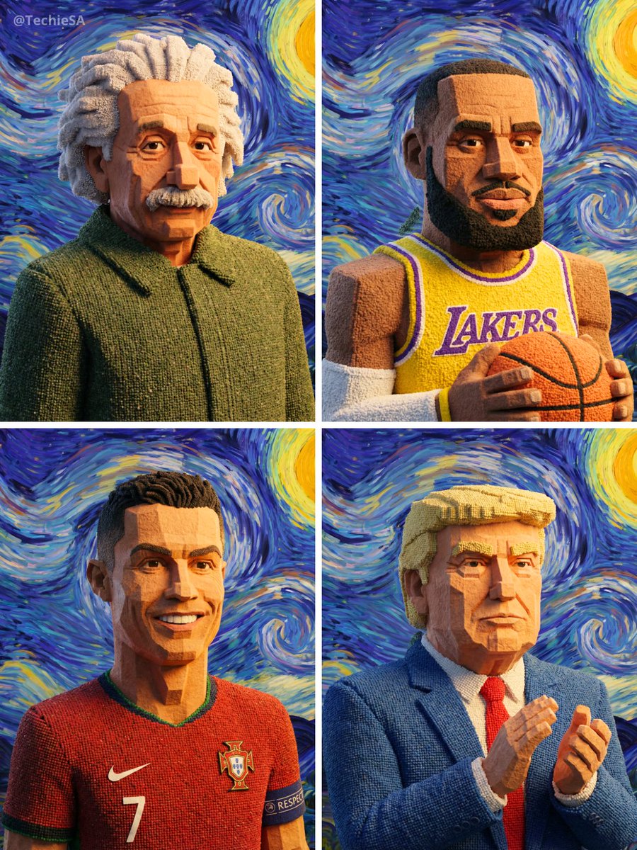 Geometric Clay Figures — example 1