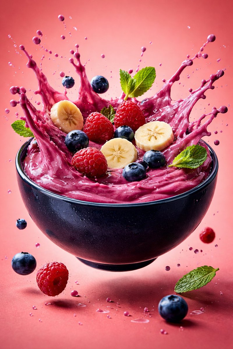 Hyper-Realistic Smoothie Bowl Advertising — example 4