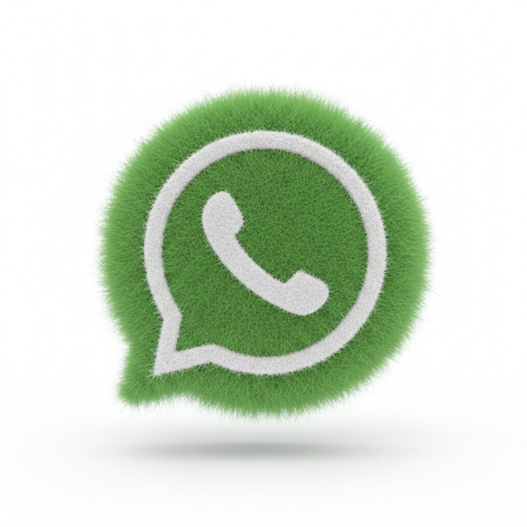 3D Logo Render with Fur Texture — example 1