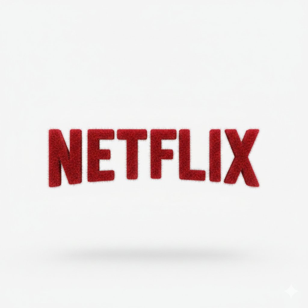 3D Logo Render with Fur Texture — example 2