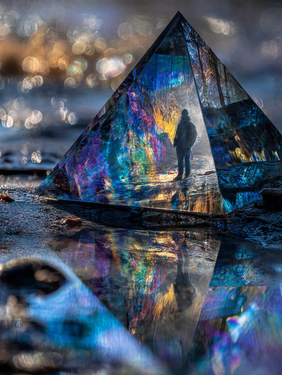 Conceptual Art Prompt: Upside Down Ceramic Pyramid — example 2