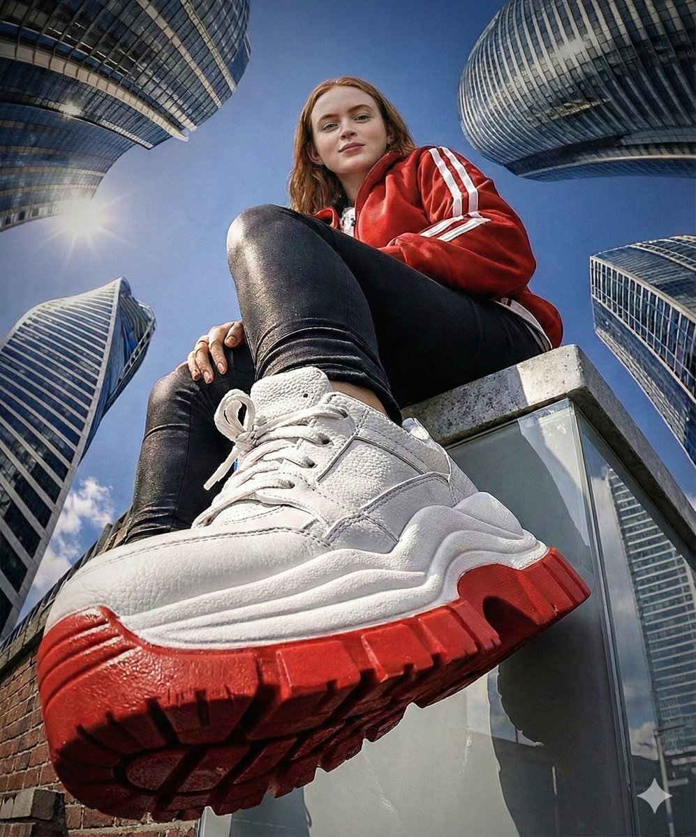 Urban Streetwear Photo with Extreme Fisheye Perspective — example 3