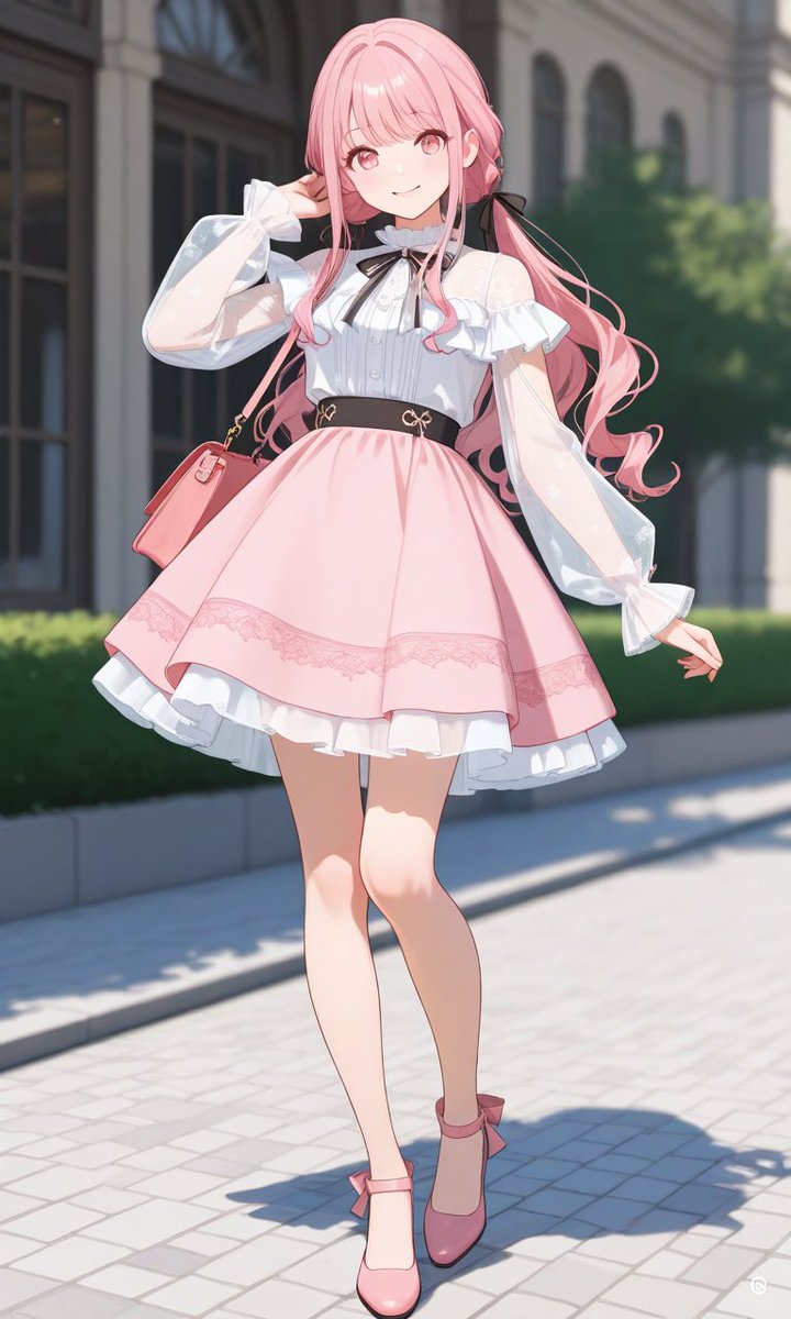 Cute Ribbon Coordinate Fashion Prompt — example 3