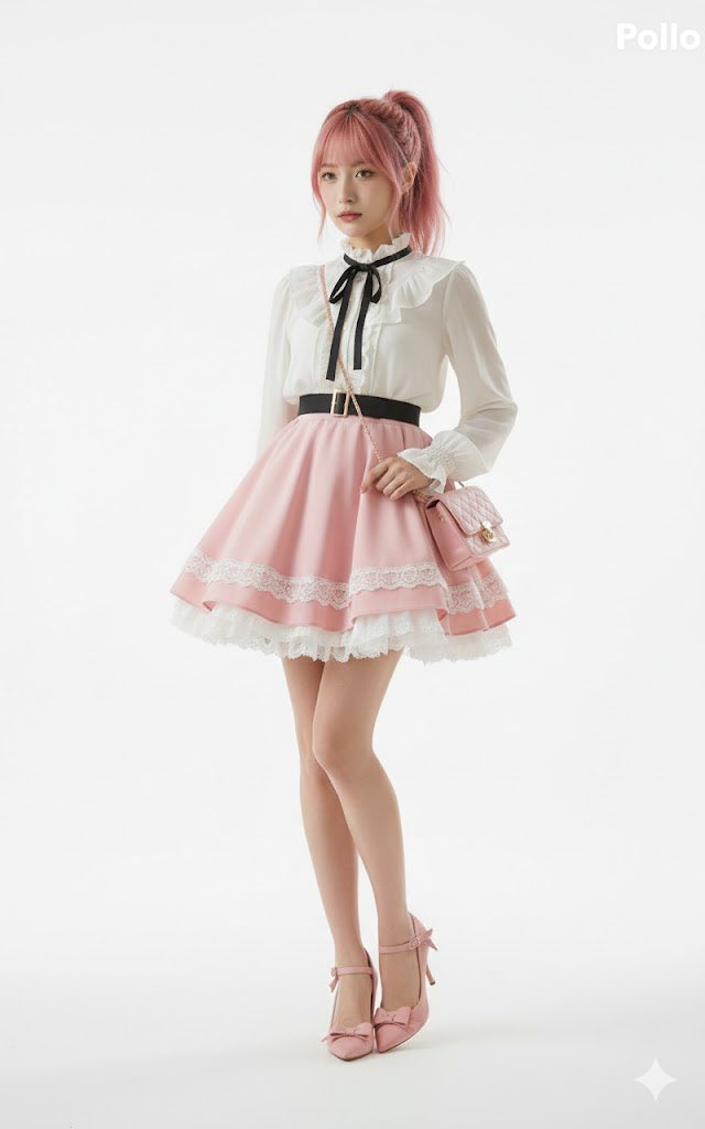 Cute Ribbon Coordinate Fashion Prompt — example 4