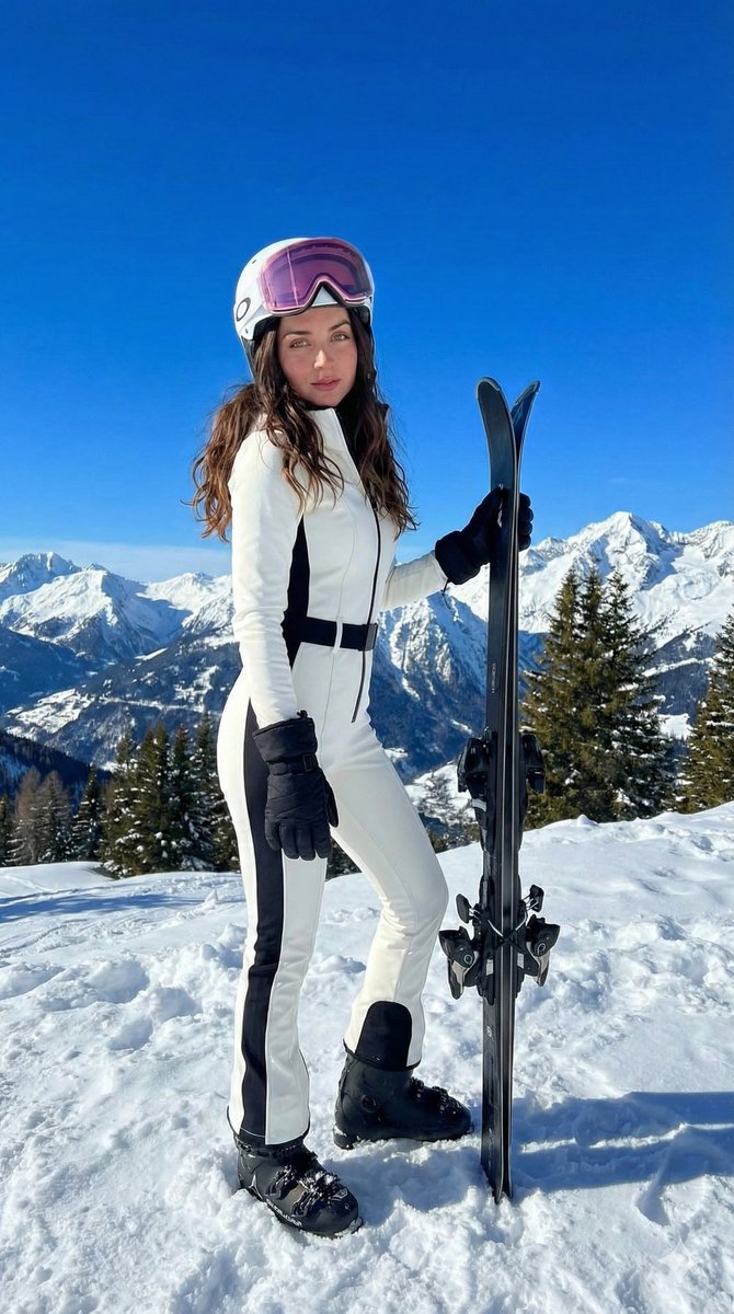 Cinematic Night Skiing Fashion Editorial — example 3