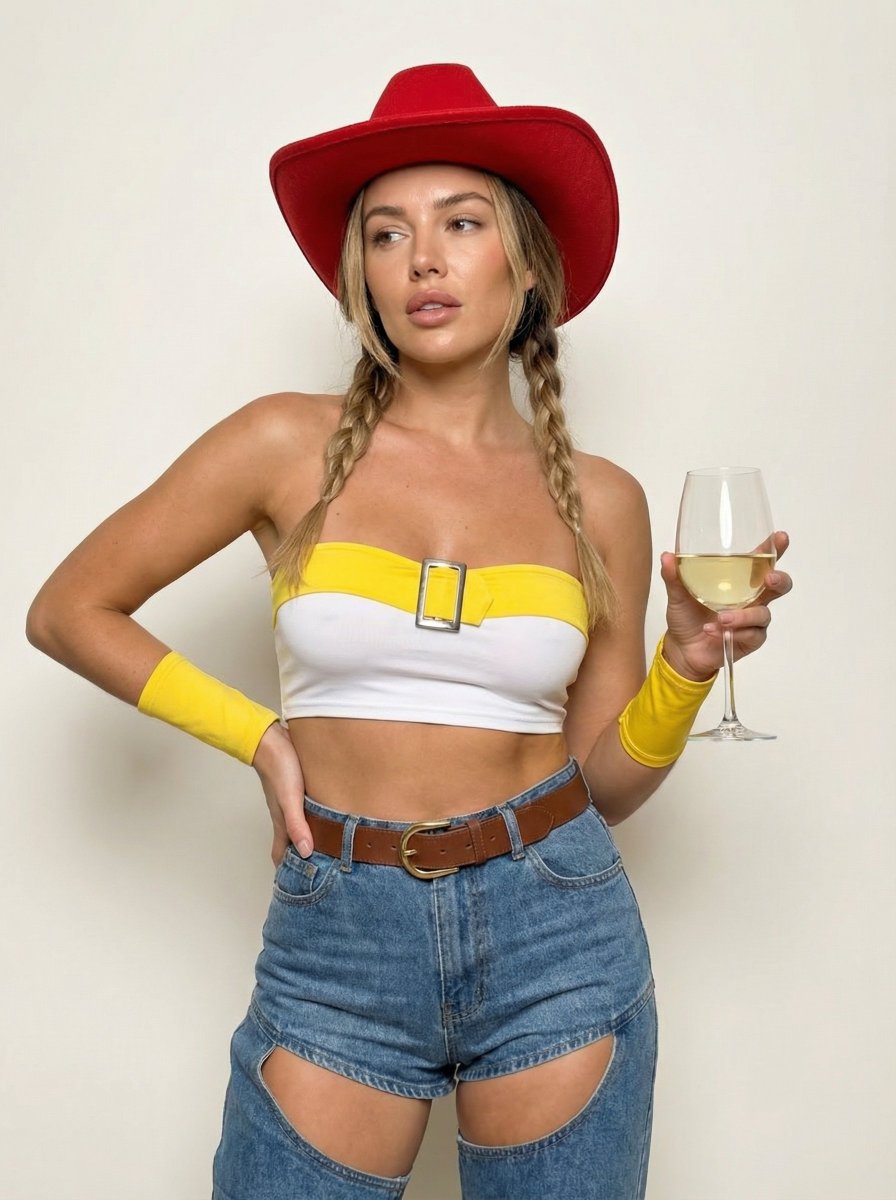 Toy Story Jessie Inspired Cowgirl Cosplay Fashion Shot — example 1