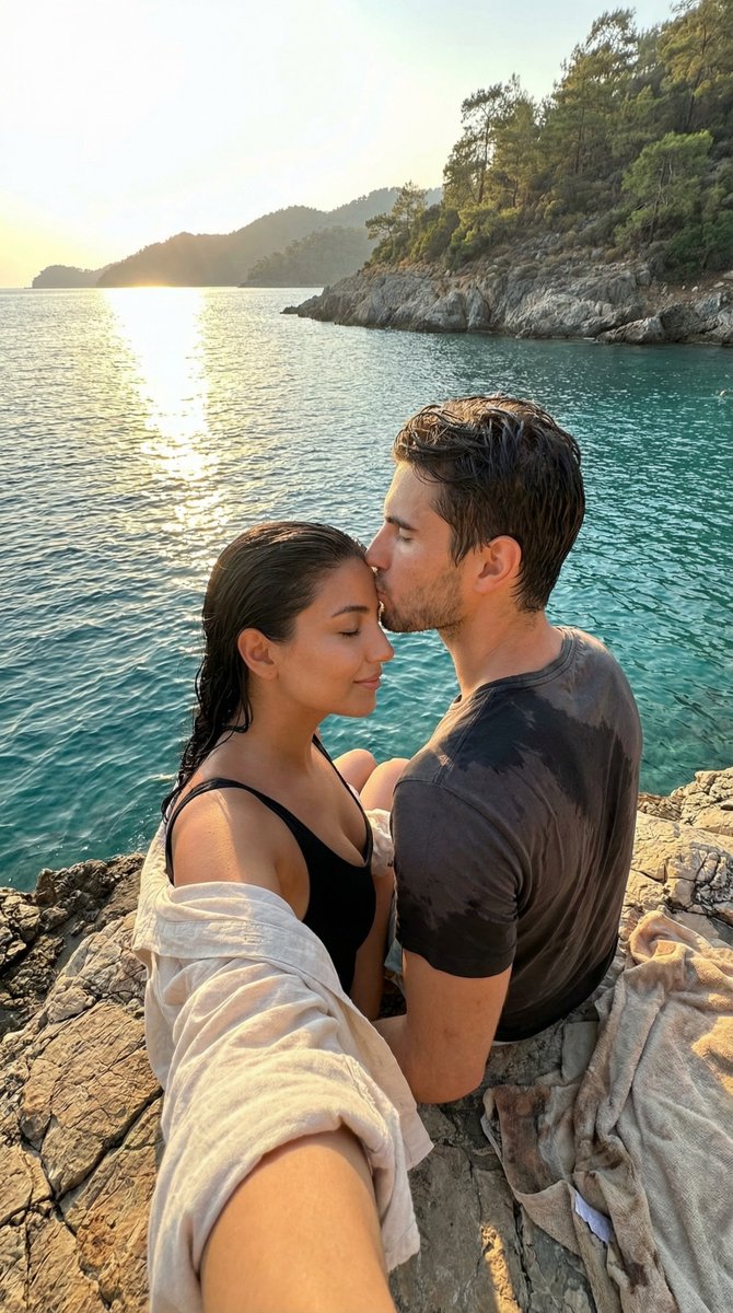Ultra-Photoreal Candid Romance Film Still in Muğla — example 1
