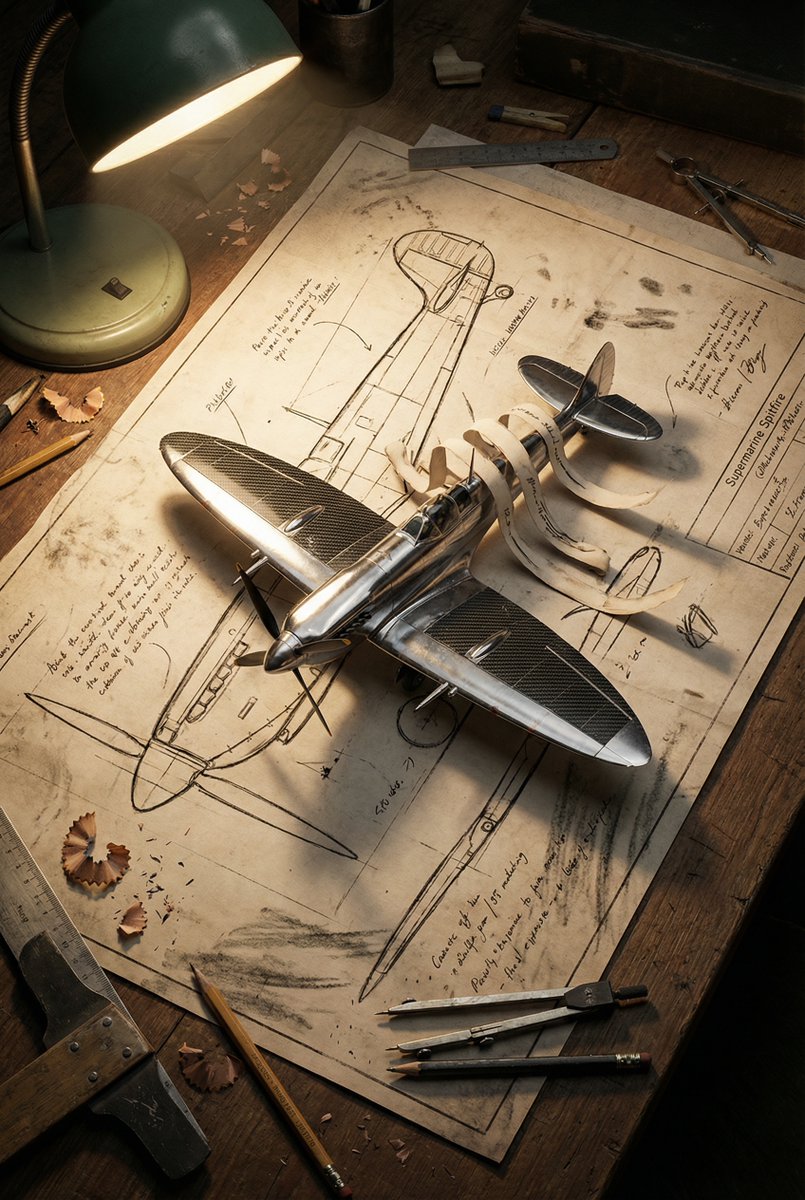Blueprint to 3D Chrome Manifestation Prompt — example 1