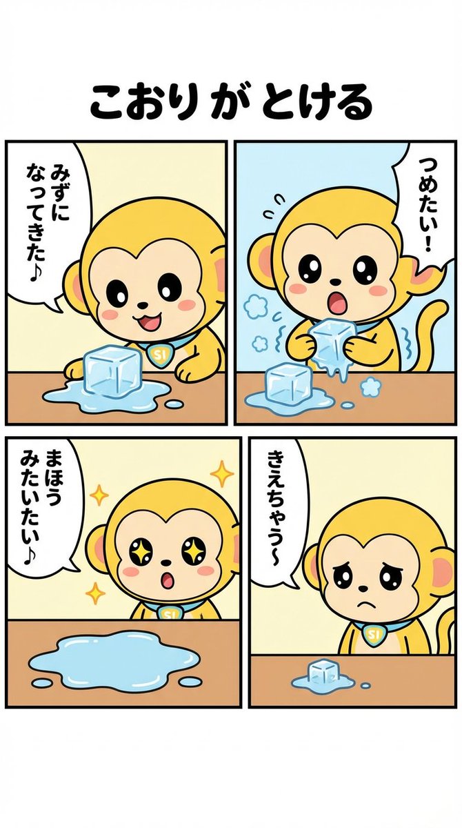 Nano-kun's Daily Life: Melting Ice Comic Strip Prompt — example 1