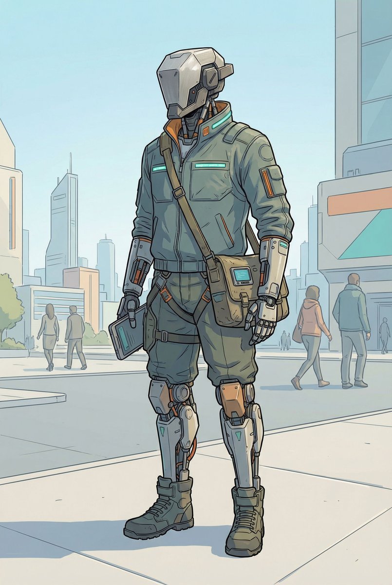 Humanoid Mech Generator for Urban Life — example 3