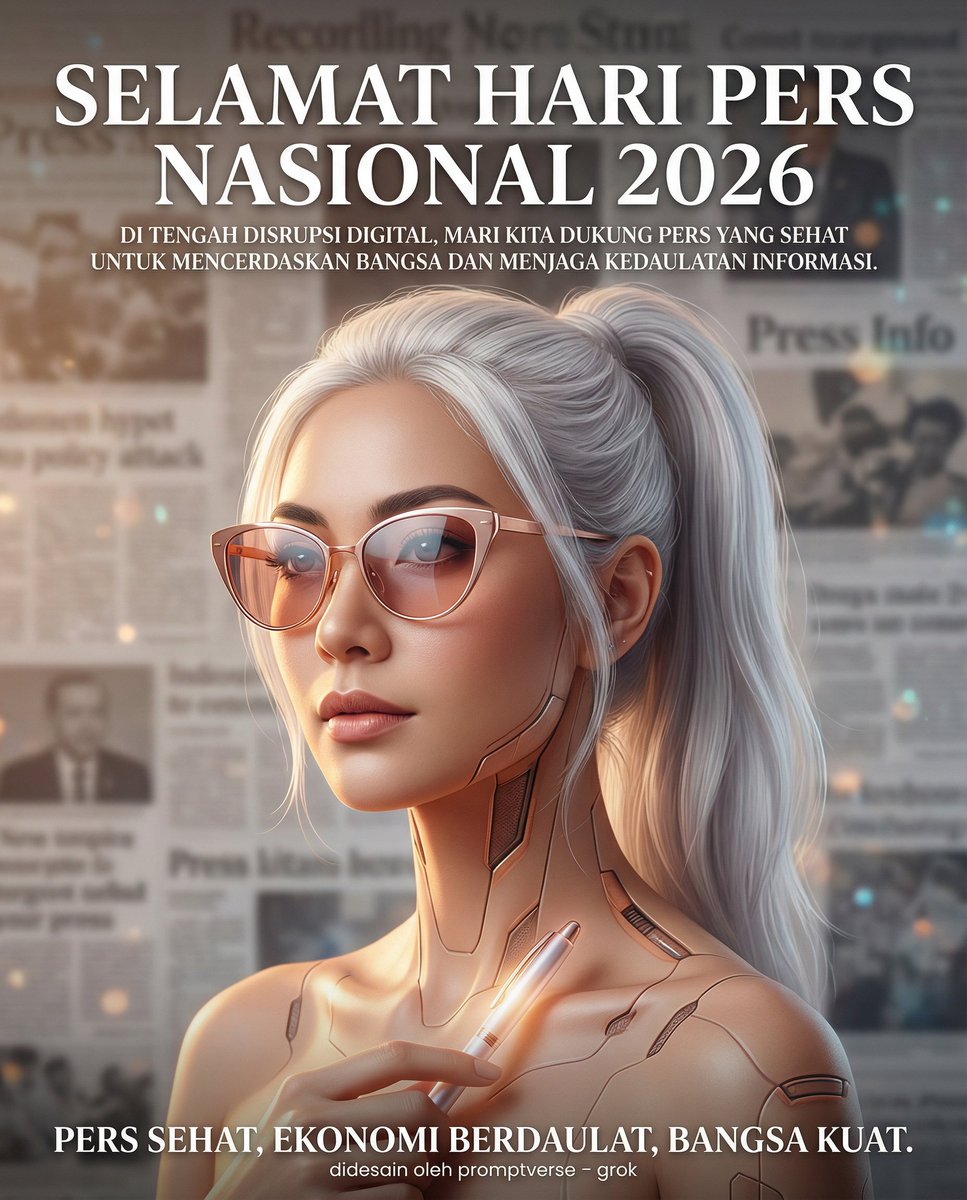 Editorial Poster for Hari Pers Nasional 2026 — example 2