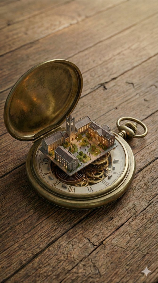 Miniature Metropolis Inside a Vintage Pocket Watch — example 2