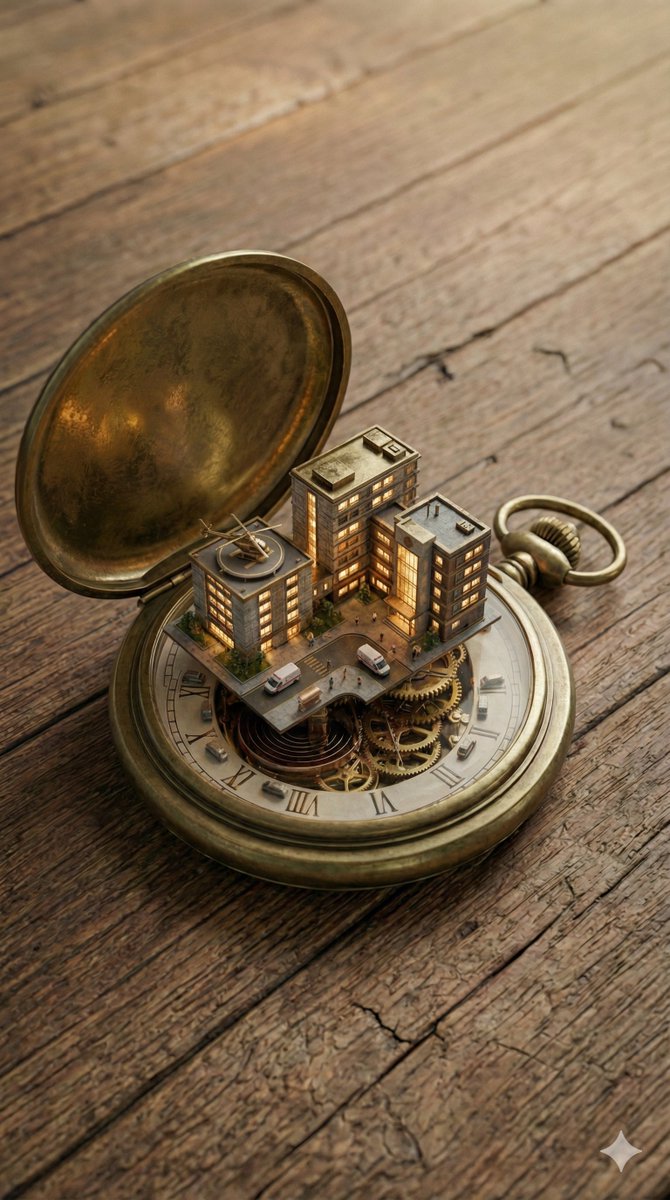 Miniature Metropolis Inside a Vintage Pocket Watch — example 4