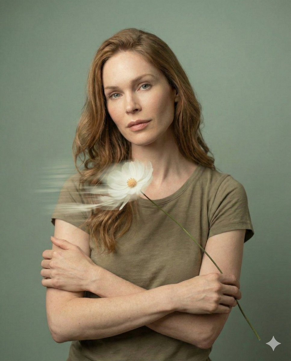 Dreamy Fine-Art Editorial Portrait with Double Exposure — example 2